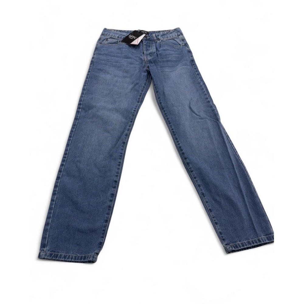 NWT! BoohooMan Straight Rigid Jean Light Blue SIze 30R